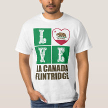 California Statlig flagga Heart La Canada Flintrid
