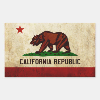 California Sticker Rektangulärt Klistermärke