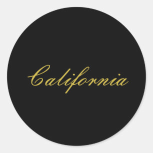 California Sticker Runt Klistermärke