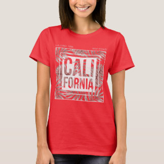 California Summer Forever- Tropical Leaves T Shirt