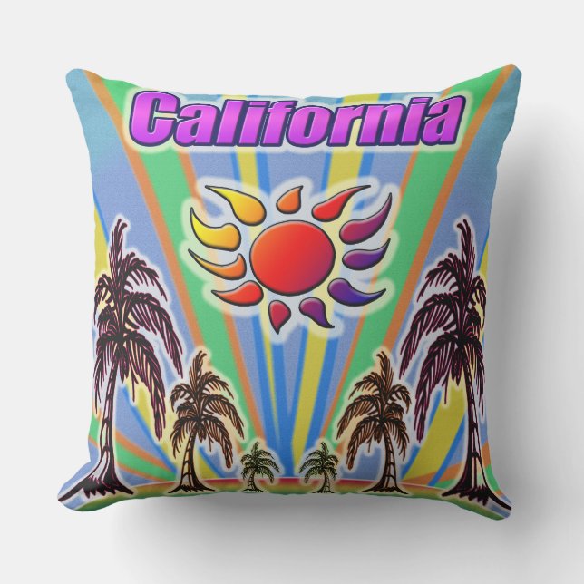 California Summer Kärlek Pillow Utomhuskudde (Framsida)