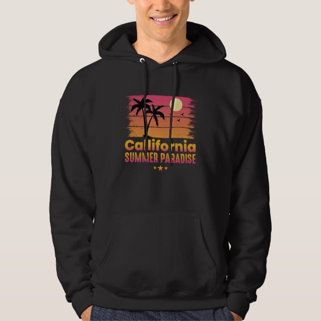 California Summer Paradise kids Hoodie (Framsida)
