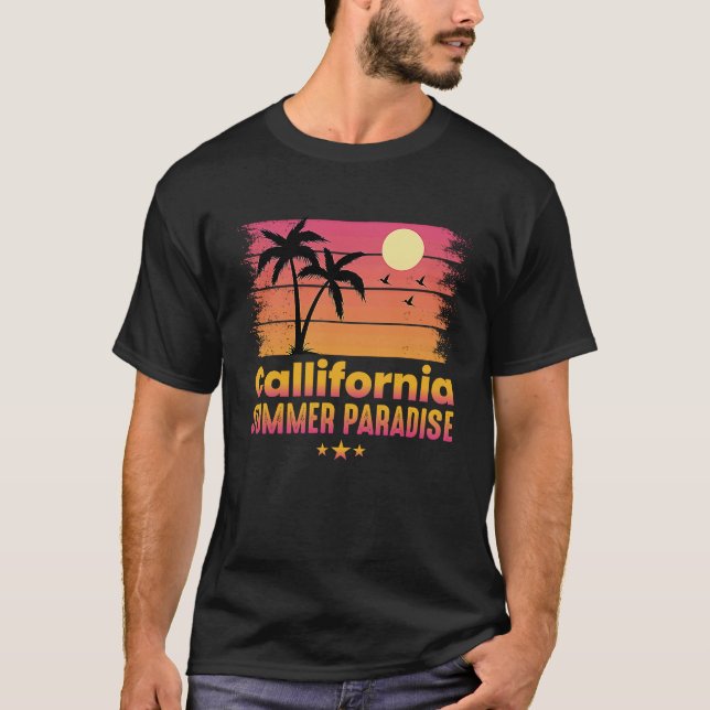 California Summer Paradise kids T Shirt (Framsida)