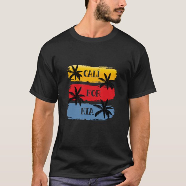 California Summer Vibes T Shirt (Framsida)