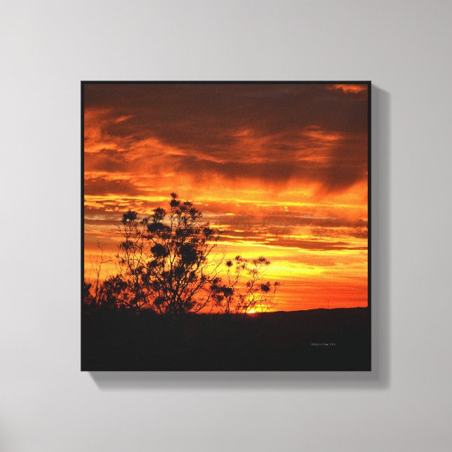 California Sunset Canvastryck (Framsida)