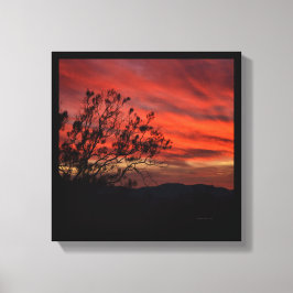 California Sunset Canvastryck