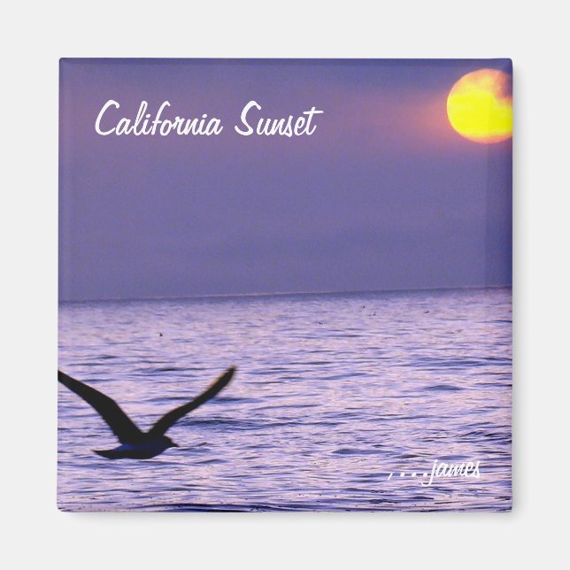 California Sunset Magnet (Framsidan)