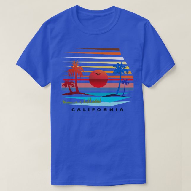 California Sunset TShirt T Shirt (Design framsida)