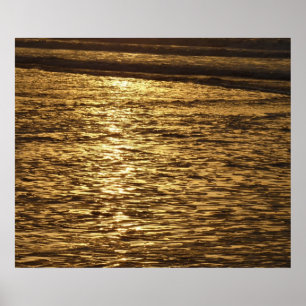 California Sunset Vinkara Ocean Sjölandskap Poster