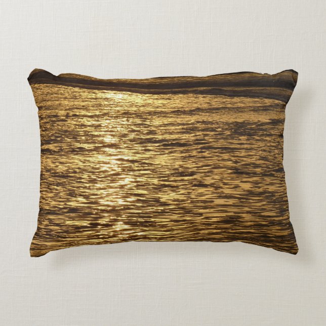 California Sunset Vinkara Ocean Sjölandskap Prydnadskudde (Framsidan)