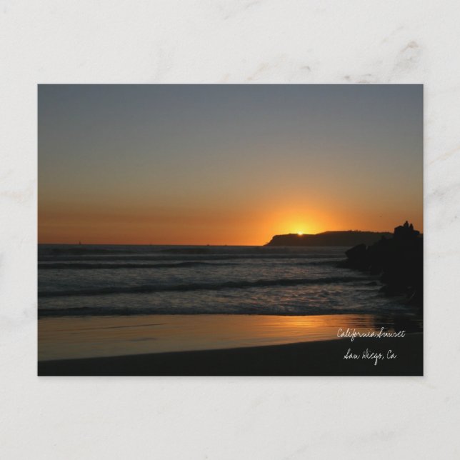 California Sunset Vykort (Framsida)