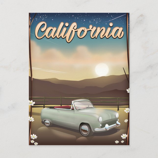 California Sunset Vykort (Framsida)