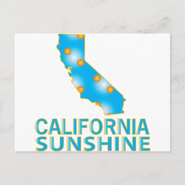 California Sunshine Vykort (Framsida)