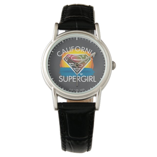 California Supergirl Sunset Graphic Armbandsur (Framsida)