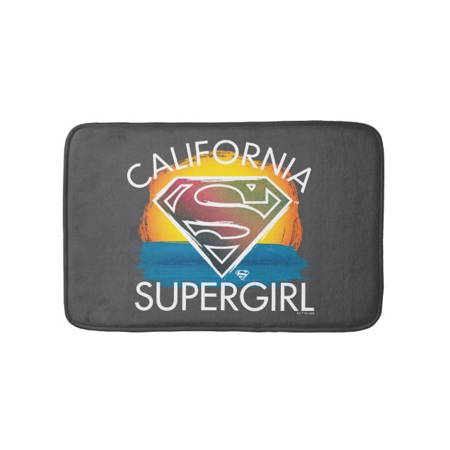 California Supergirl Sunset Graphic Badrumsmatta (Framsidan)