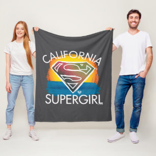 California Supergirl Sunset Graphic Fleecefilt