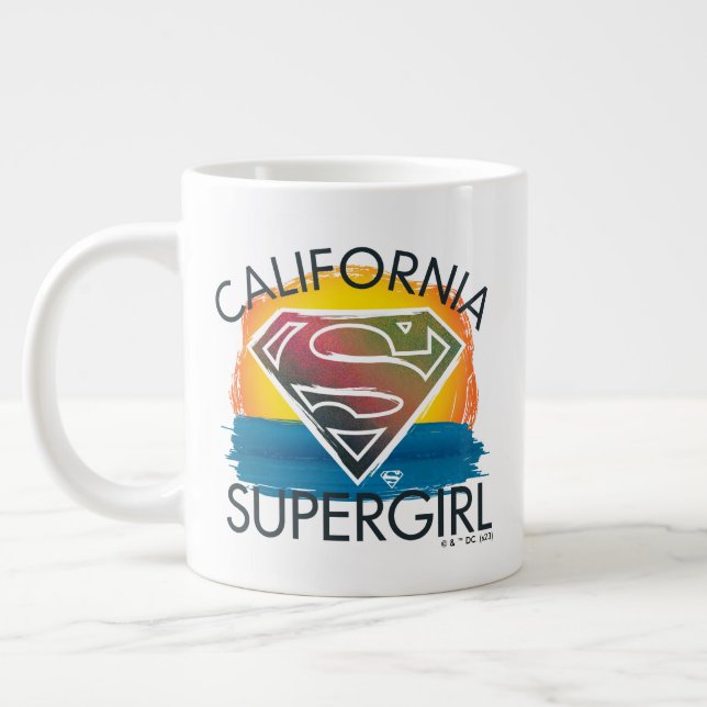 California Supergirl Sunset Graphic Jumbo Mugg (Vänster)