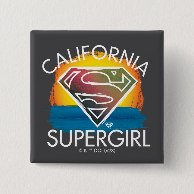 California Supergirl Sunset Graphic Knapp (Framsida)