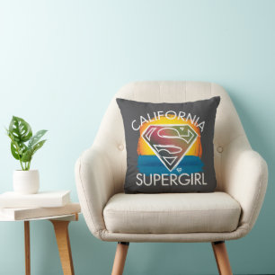 California Supergirl Sunset Graphic Kudde