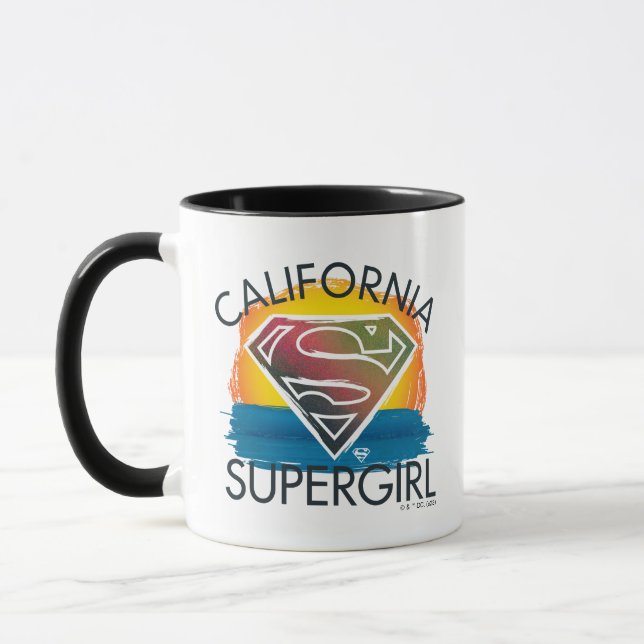 California Supergirl Sunset Graphic Mugg (Vänster)