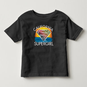 California Supergirl Sunset Graphic T Shirt