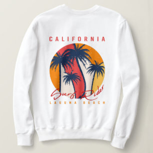 California Surf Ride Laguna Beach Retro Palm Solne T Shirt