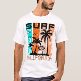 California Surf | Vintage Beach Palm Tree T Shirt