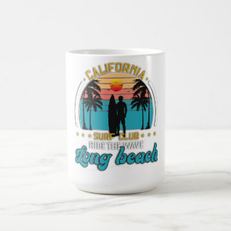 California Surfa Klubb Long Beach Sunset T-Shirt - Kaffemugg
