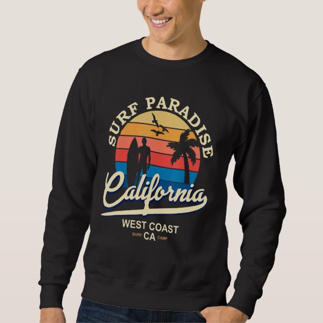 California Surfa Paradise Lång Ärmad Tröja (Framsida)