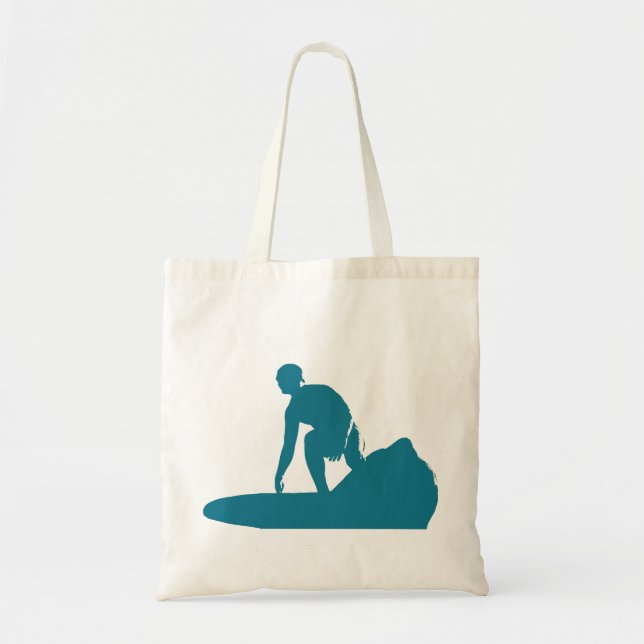 California Surfer Tote Bag Tygkasse (Framsidan)