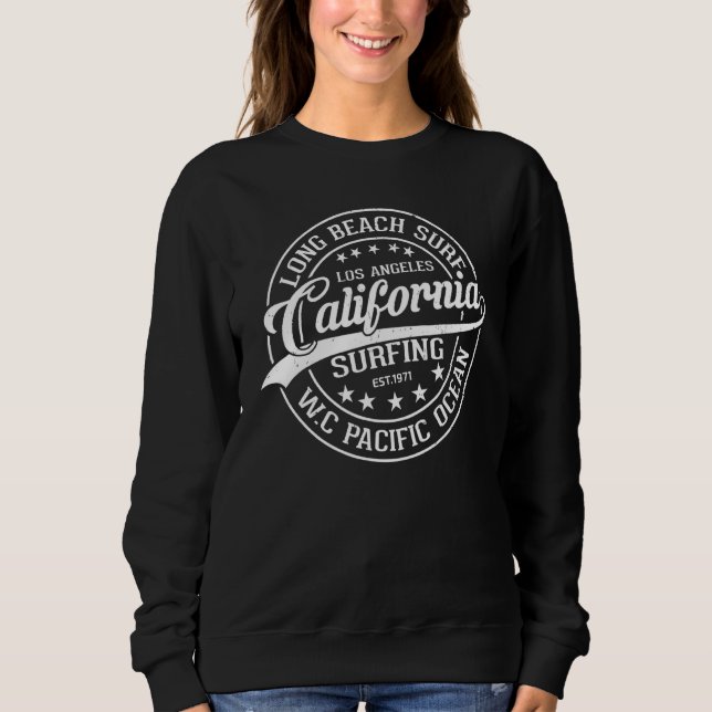 California Surfing Long Beach Surfa 1 T Shirt (Framsida)