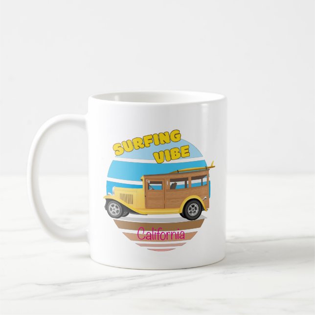 California Surfing Vibe Kaffemugg (Vänster)