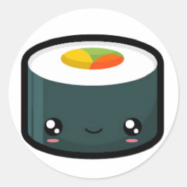 California Sushi Sticker Runt Klistermärke