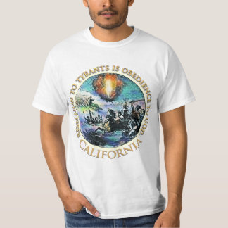 California Tea Party t-shirts på svenska