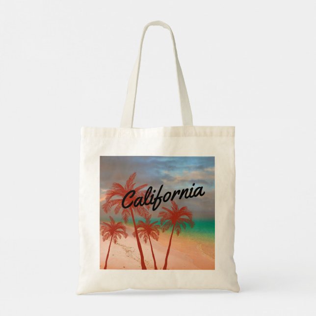California Tote Bag Tygkasse (Baksida)