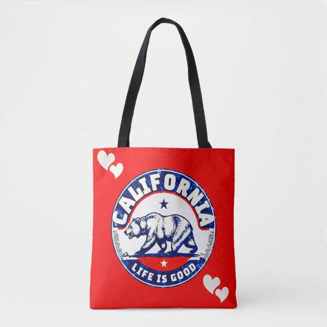 California Tote Bag Tygkasse (Framsida)