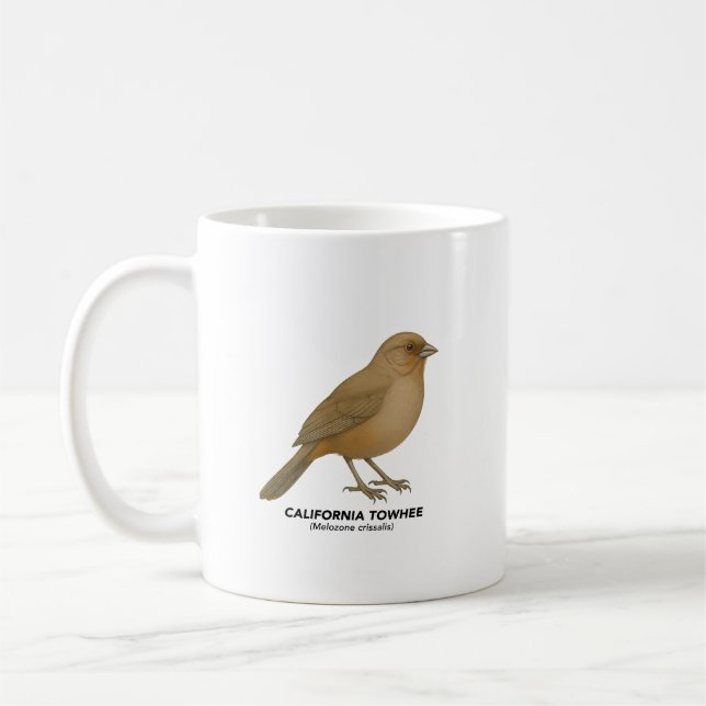 California Towhe - Birds of California Kaffemugg (Vänster)