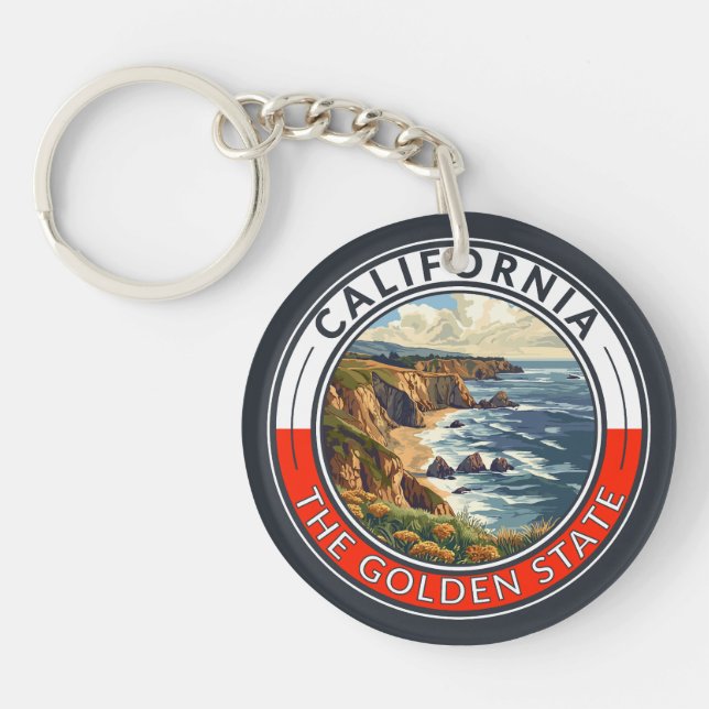 California Travel Art Badge (Framsidan)
