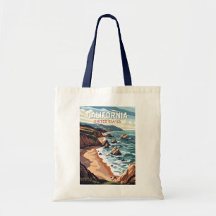 California Travel Art Vintage Tygkasse