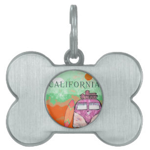 California Travel Poster ID-bricka Husdjur