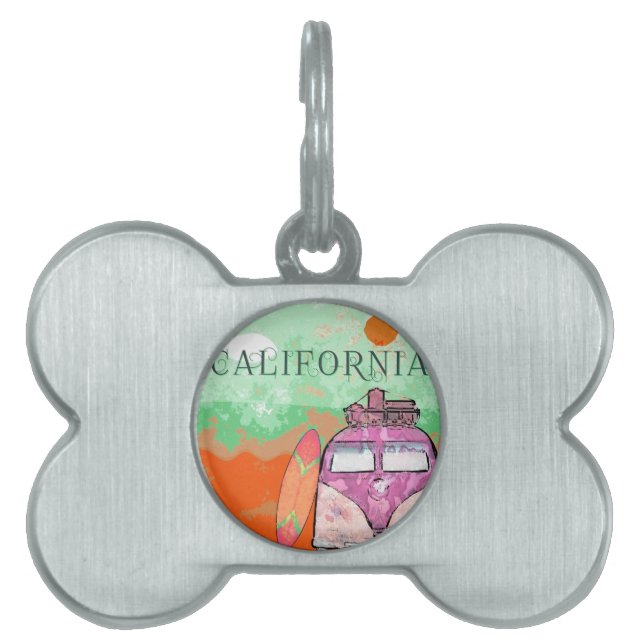 California Travel Poster ID-bricka Husdjur (Framsidan)