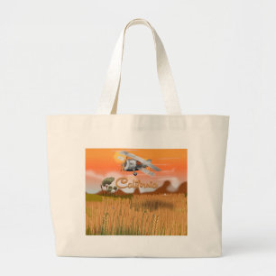 California Travel Poster Tecknad Jumbo Tygkasse