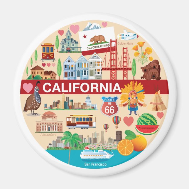 California Travels Magnet (Framsidan)