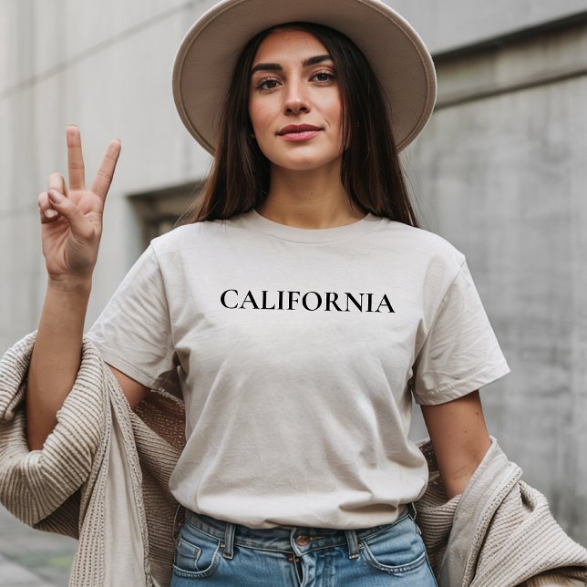 California Tröja Anpassad Delstat T-shirt för Henn (california shirt, california sweatshirt, usa state shirt, custom california gift for her or him,)