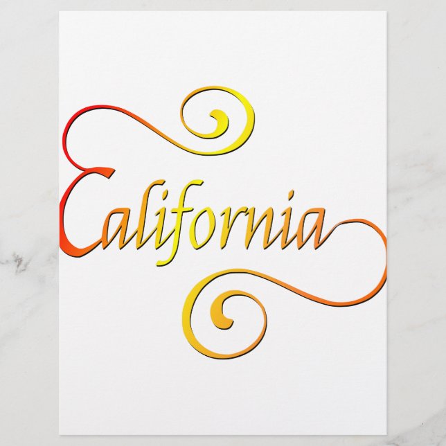 California Typography Art (Framsida)