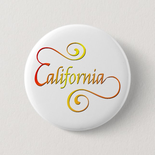 California Typography Art Knapp (Framsida)