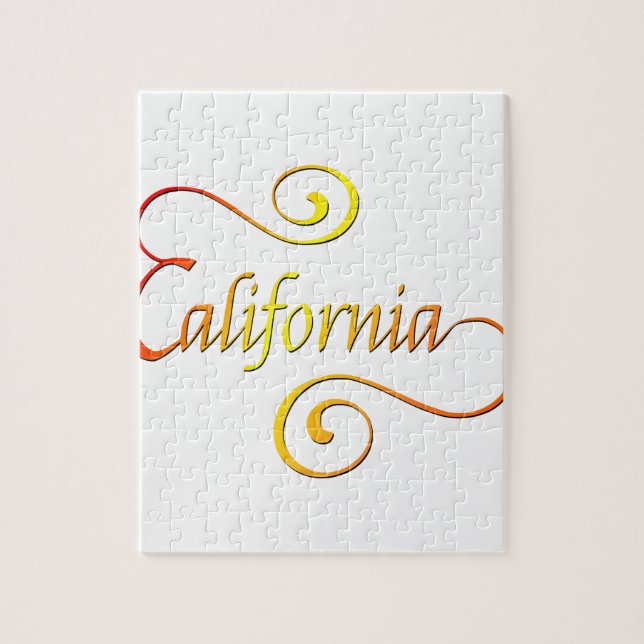California Typography Art Pussel (Vertikal)