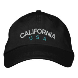 California USA Personlig Justable Hat Broderad Keps