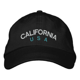 California USA Personlig Justable Hat Broderad Keps