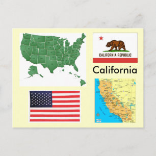California, USA Vykort